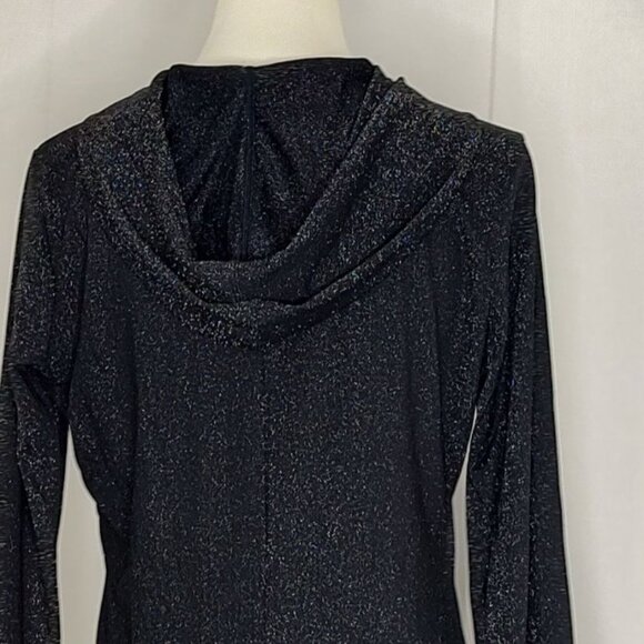 SAVAGE FENTY Rihanna Sleep & Shine Hooded Jumpsuit  L Black Caviar PJ Loungewear - Picture 9 of 10